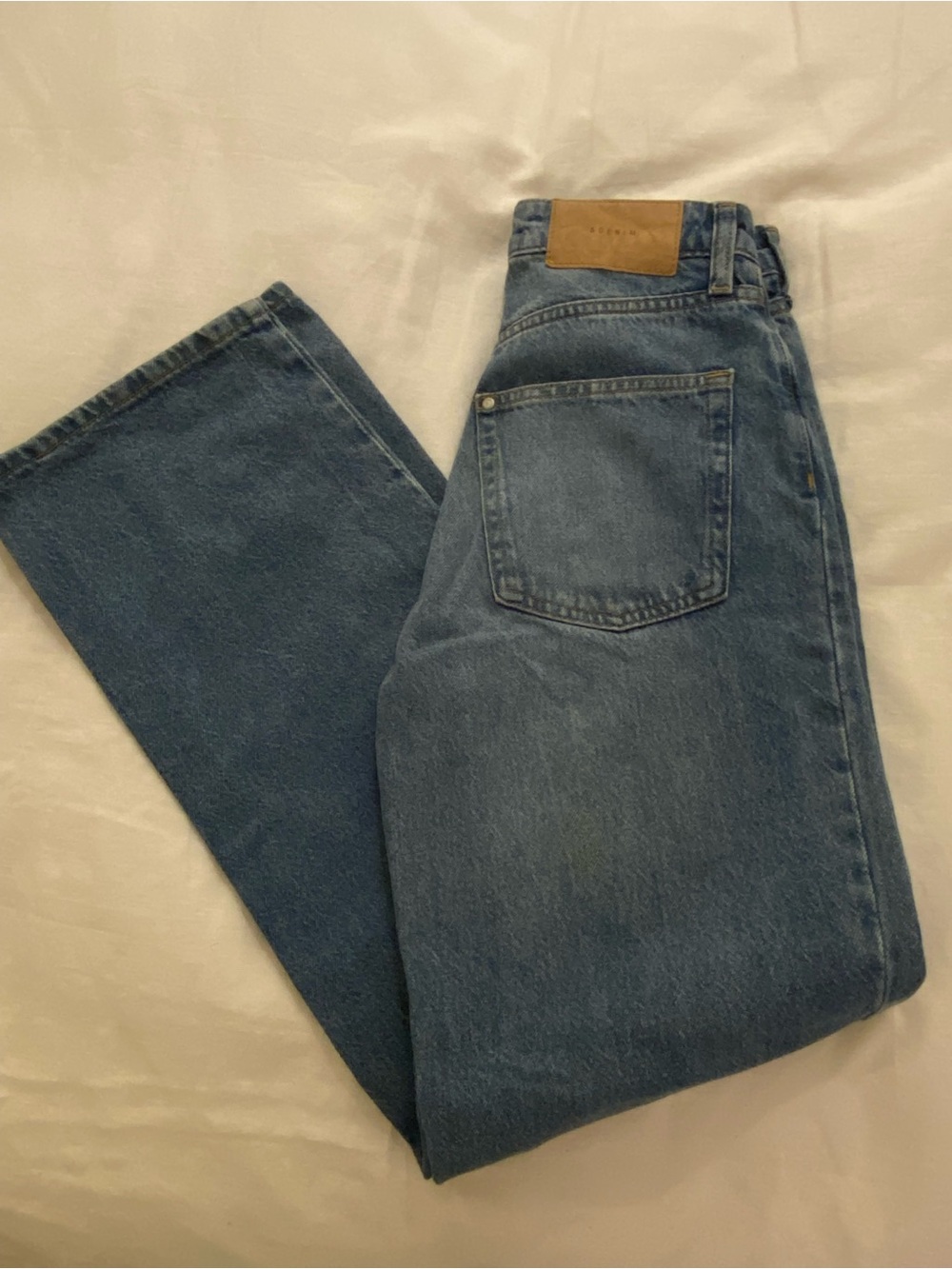 H&M Loose Straight High Waist Coupe Ample Droite